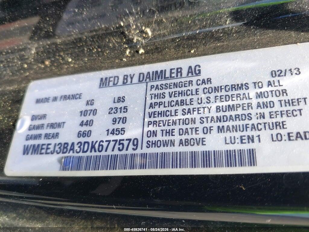 WMEEJ3BA3DK677579 2013 SMART FORTWO photo no. 9