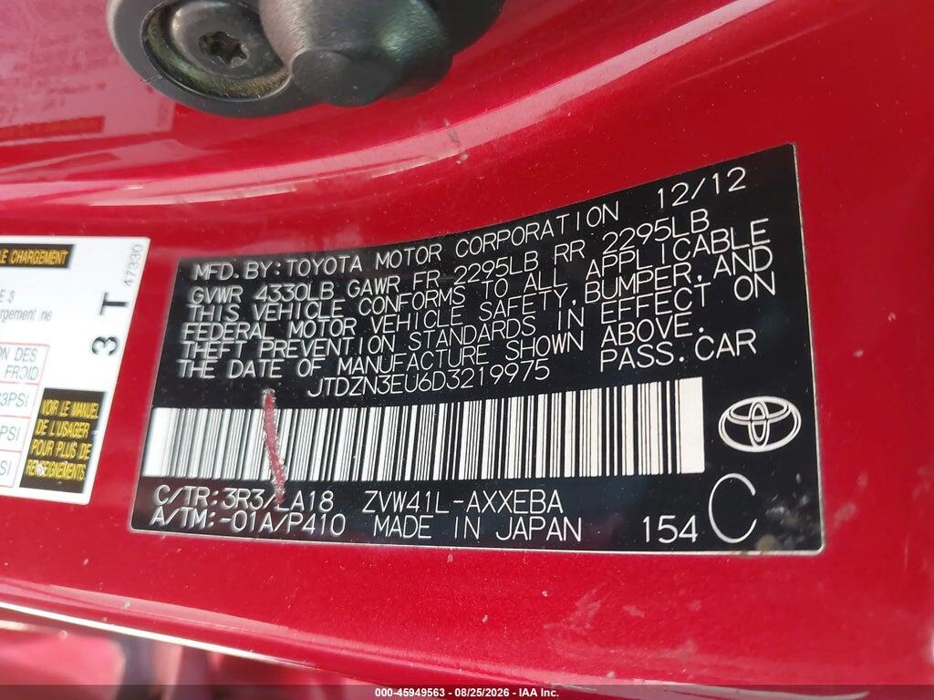 JTDZN3EU6D3219975 2013 TOYOTA PRIUS V photo no. 9