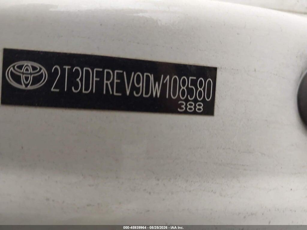 2T3DFREV9DW108580 2013 TOYOTA RAV4 photo no. 9