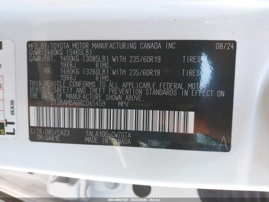 2T2BAMBA6RC045459 2024 LEXUS RX 350 photo no. 9
