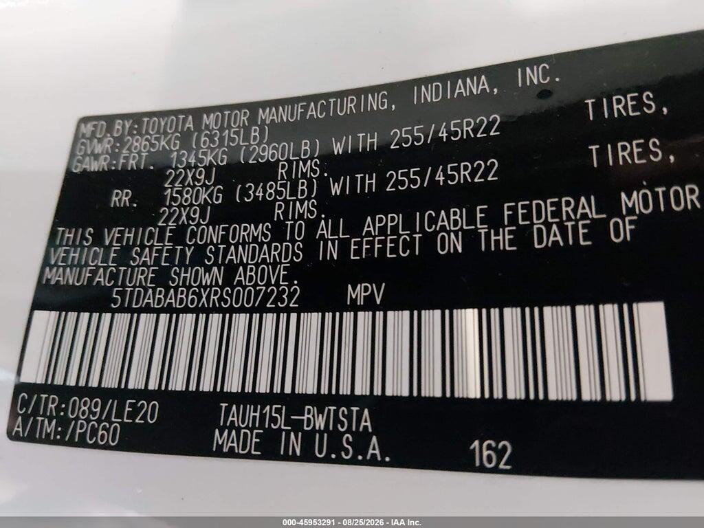 5TDABAB6XRS007232 2024 LEXUS TX 500H photo no. 9