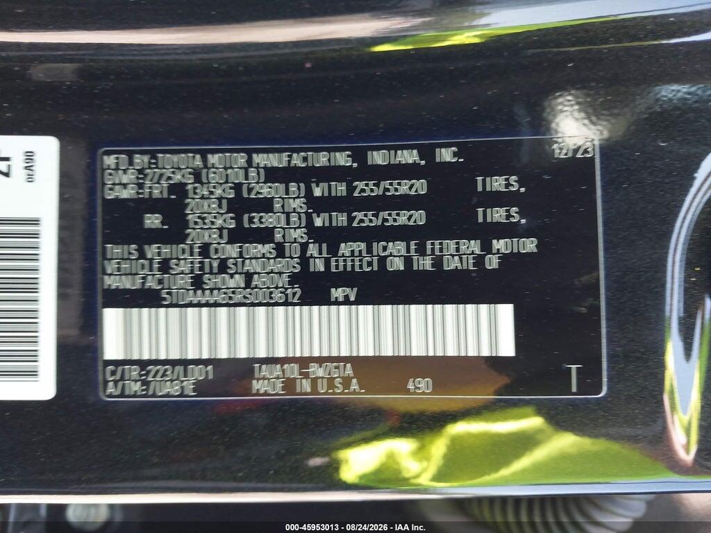5TDAAAA65RS003612 2024 LEXUS TX 350 photo no. 9