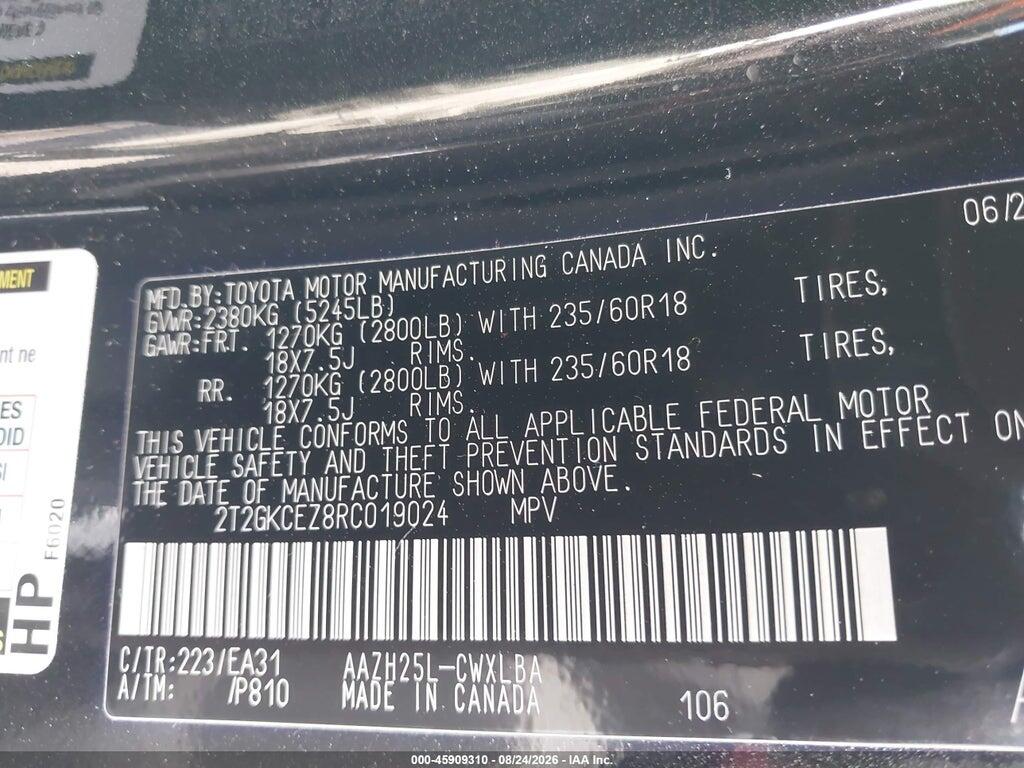 2T2GKCEZ8RC019024 2024 LEXUS NX 350H photo no. 9