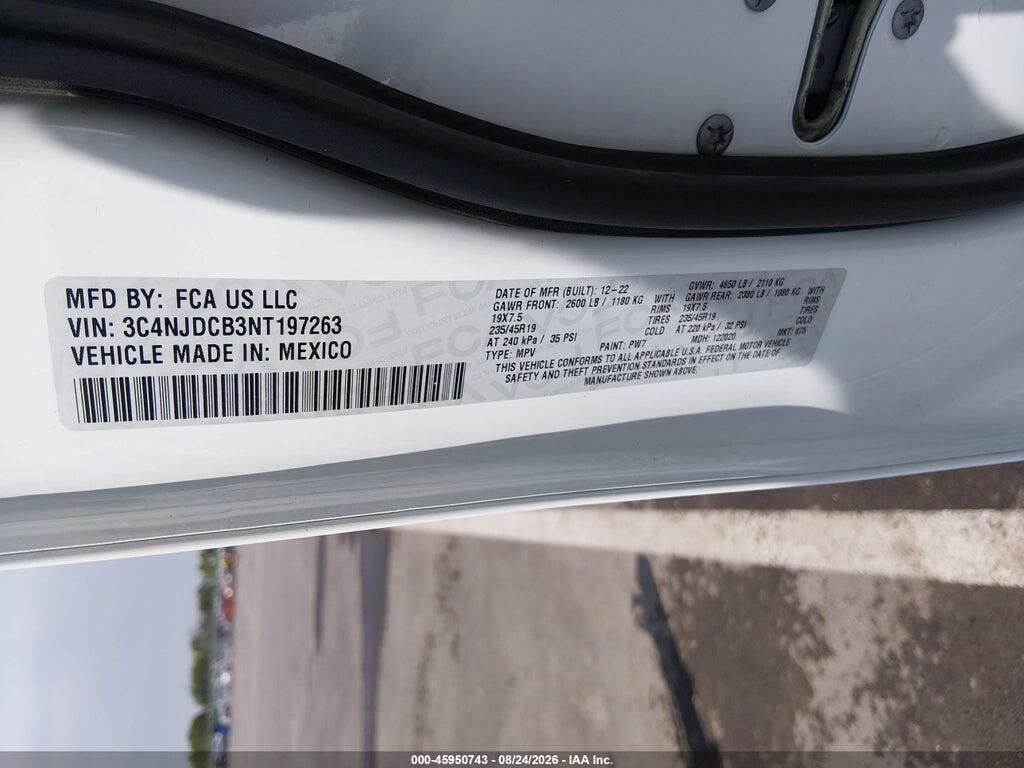 3C4NJDCB3NT197263 2022 JEEP COMPASS photo no. 9