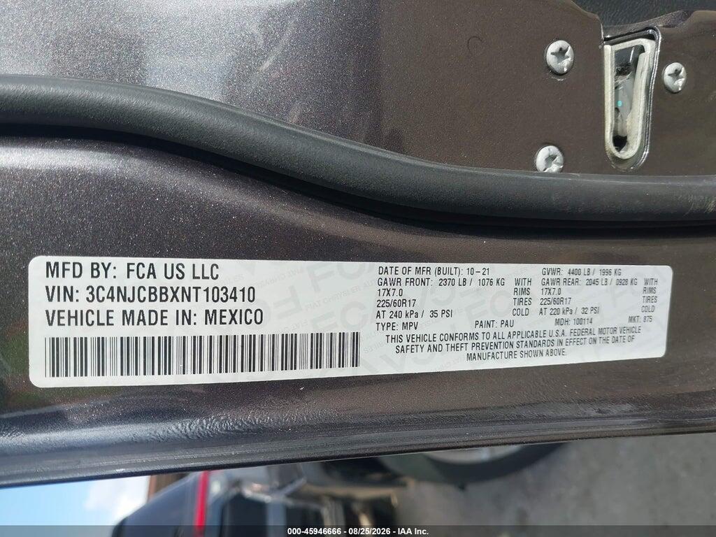 3C4NJCBBXNT103410 2022 JEEP COMPASS photo no. 9