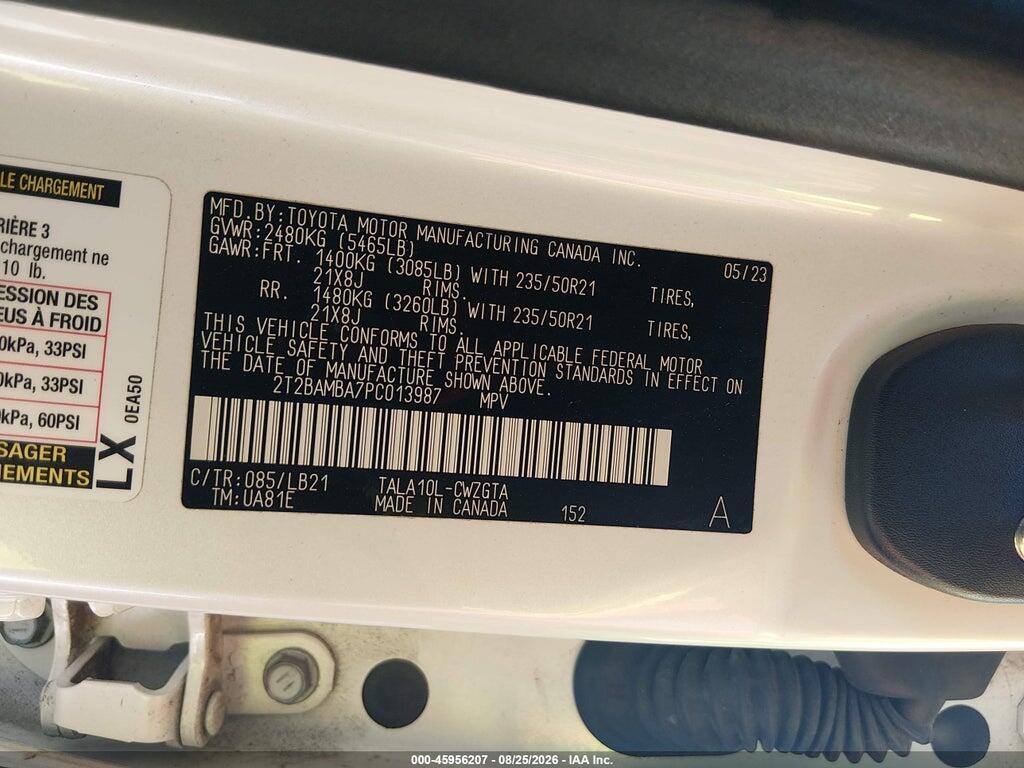 2T2BAMBA7PC013987 2023 LEXUS RX 350 photo no. 9