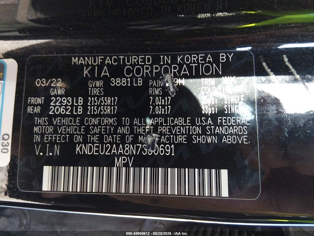 KNDEU2AA8N7330691 2022 KIA SELTOS photo no. 9