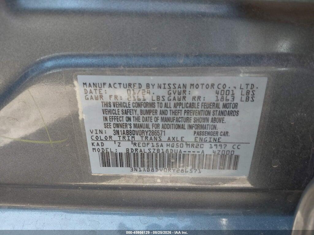 3N1AB8DV0RY286571 2024 NISSAN SENTRA photo no. 9
