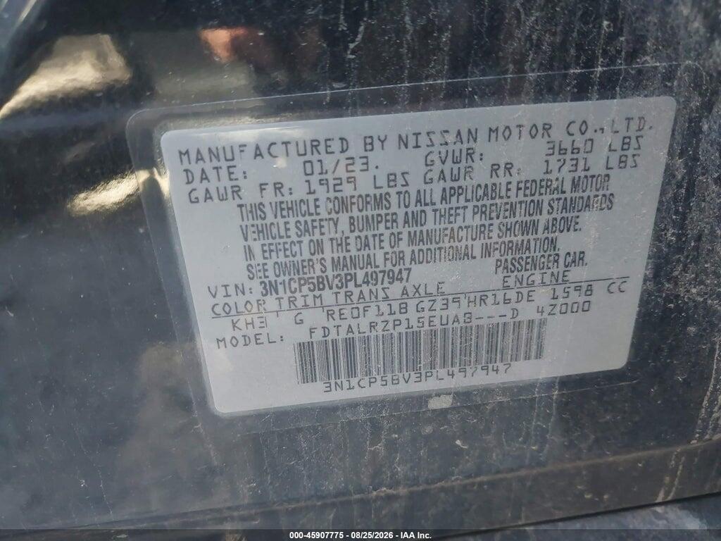 3N1CP5BV3PL497947 2023 NISSAN KICKS photo no. 9