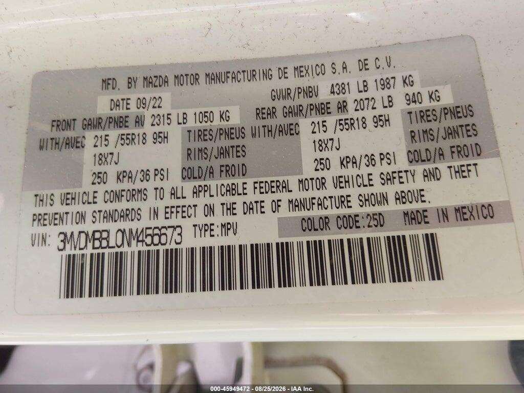 3MVDMBBL0NM456673 2022 MAZDA CX-30 photo no. 9