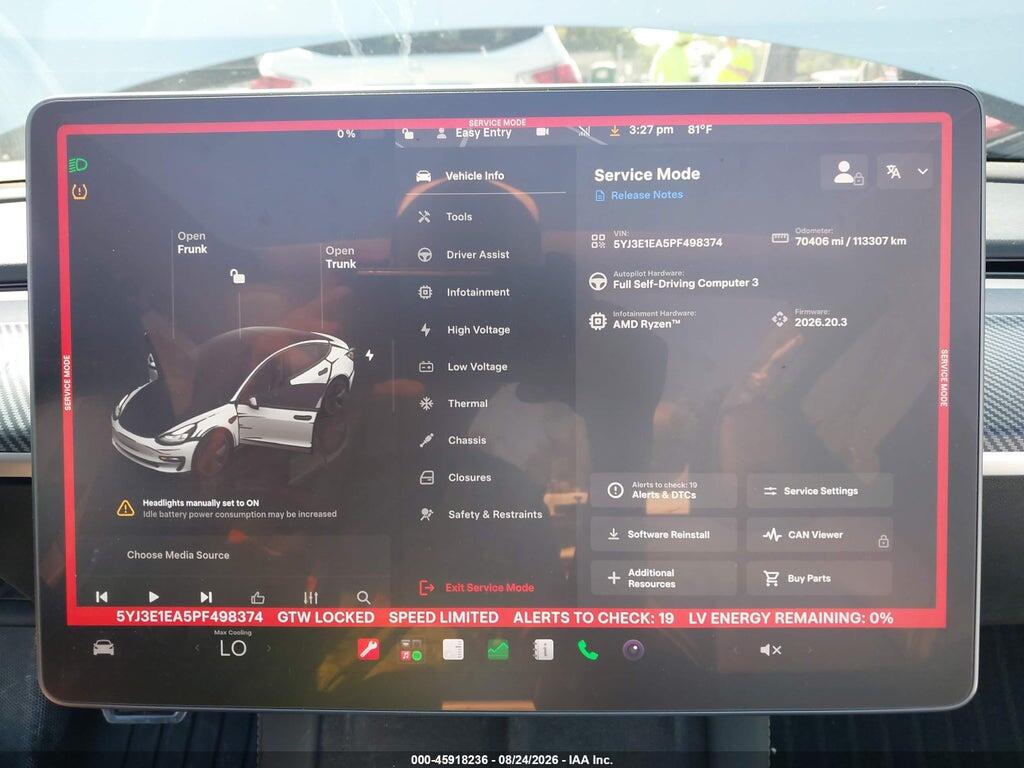 5YJ3E1EA5PF498374 2023 TESLA MODEL 3 photo no. 7
