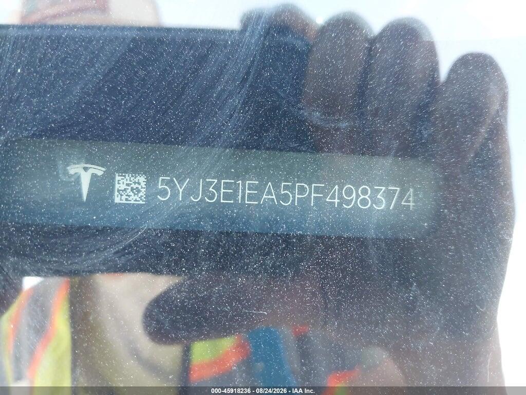 5YJ3E1EA5PF498374 2023 TESLA MODEL 3 photo no. 9
