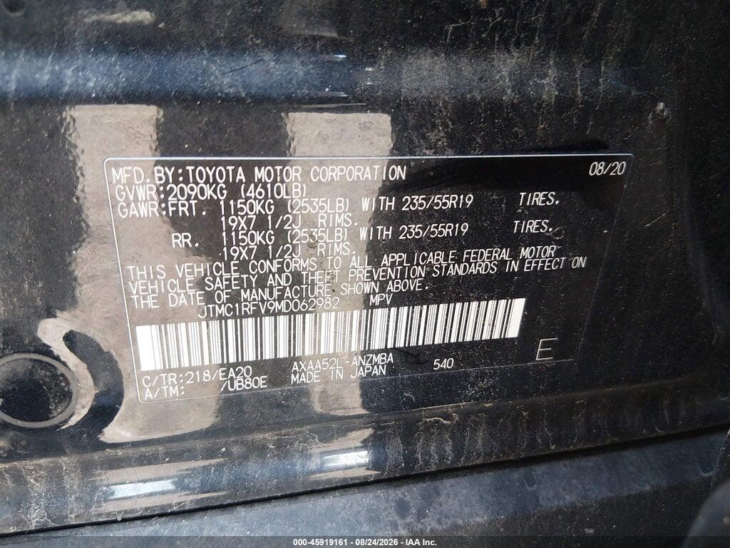 JTMC1RFV9MD062982 2021 TOYOTA RAV4 photo no. 9