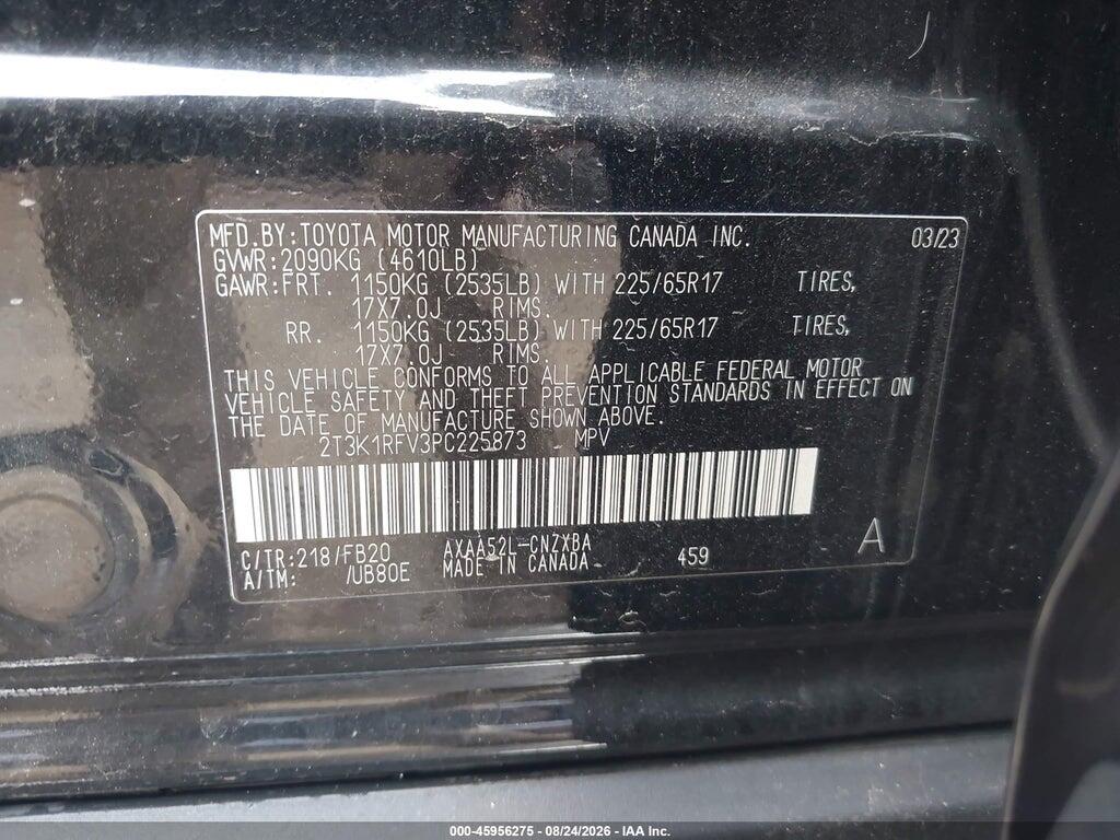 2T3K1RFV3PC225873 2023 TOYOTA RAV4 photo no. 9