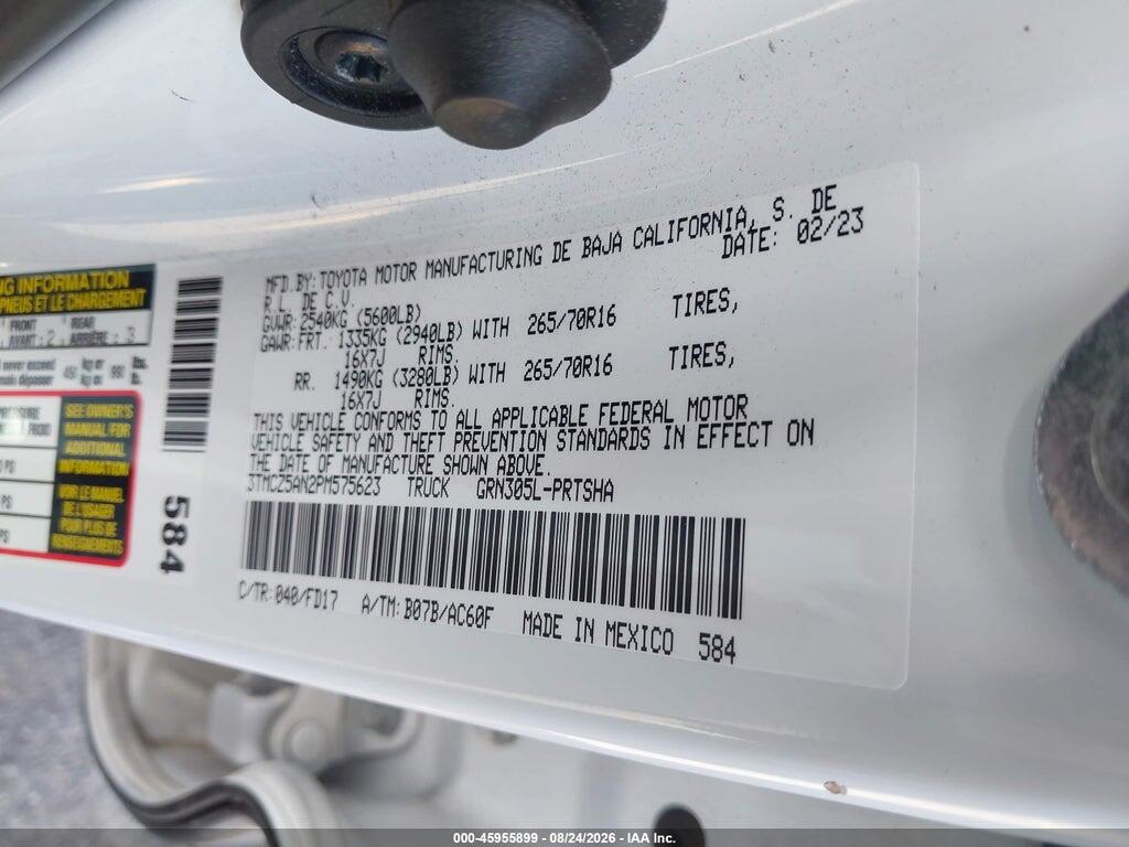 3TMCZ5AN2PM575623 2023 TOYOTA TACOMA photo no. 9
