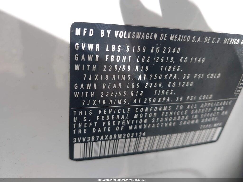 3VV3B7AX8RM202124 2024 VOLKSWAGEN TIGUAN photo no. 9