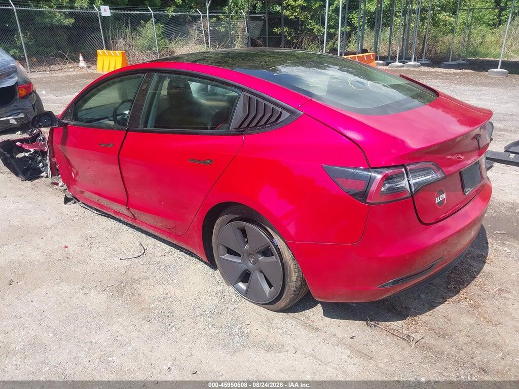 5YJ3E1EA2NF118694 2022 TESLA MODEL 3 photo no. 3