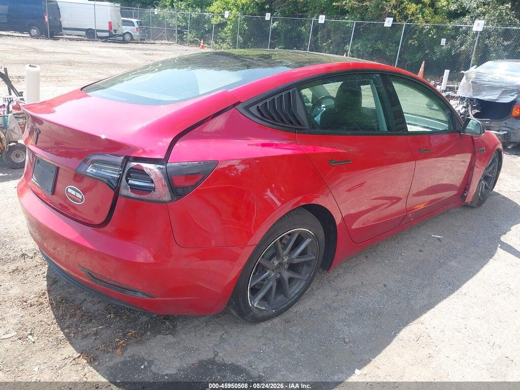5YJ3E1EA2NF118694 2022 TESLA MODEL 3 photo no. 4