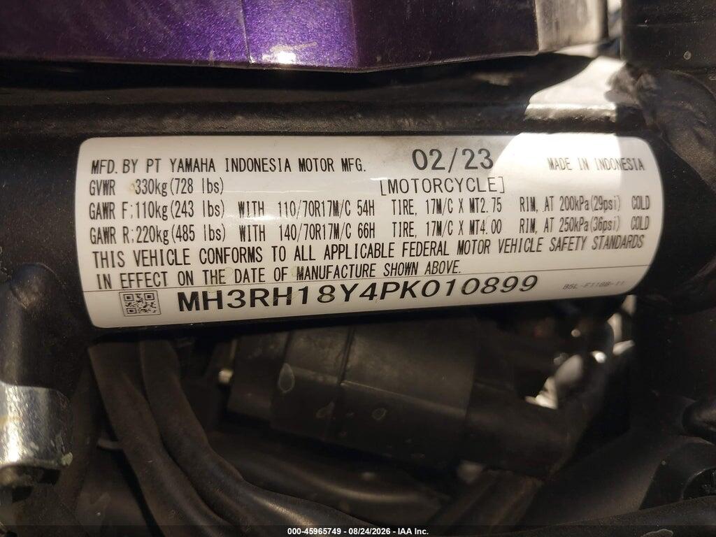 MH3RH18Y4PK010899 2023 YAMAHA YZFR3 photo no. 10