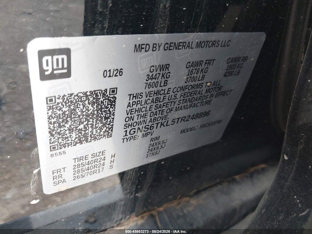 1GNS6TKL5TR248896 2026 CHEVROLET TAHOE photo no. 9