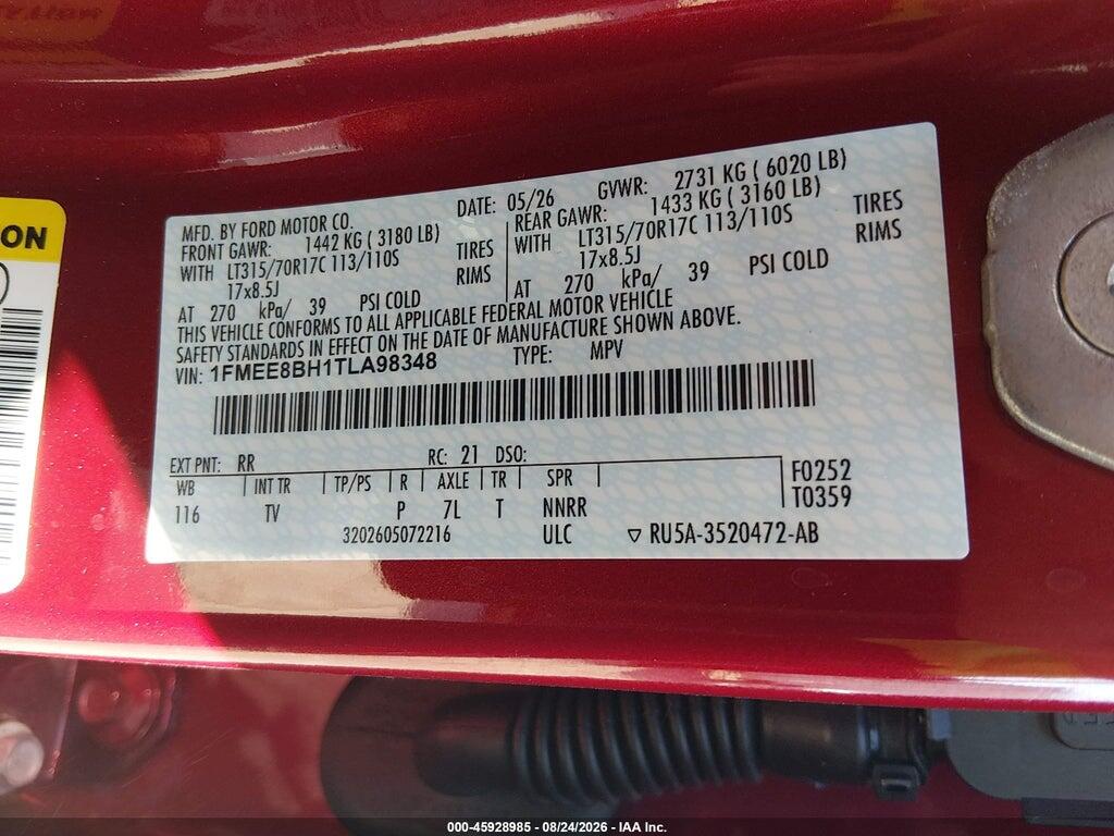 1FMEE8BH1TLA98348 2026 FORD BRONCO photo no. 9