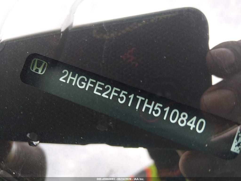 2HGFE2F51TH510840 2026 HONDA CIVIC photo no. 9