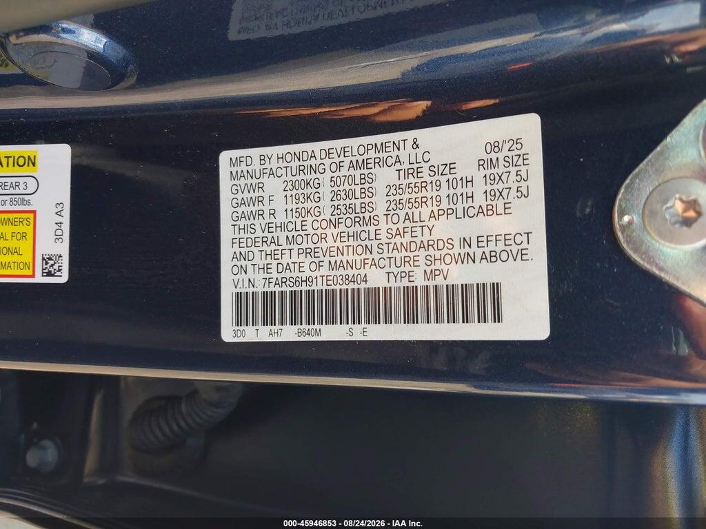 7FARS6H91TE038404 2026 HONDA CR-V HYBRID photo no. 9