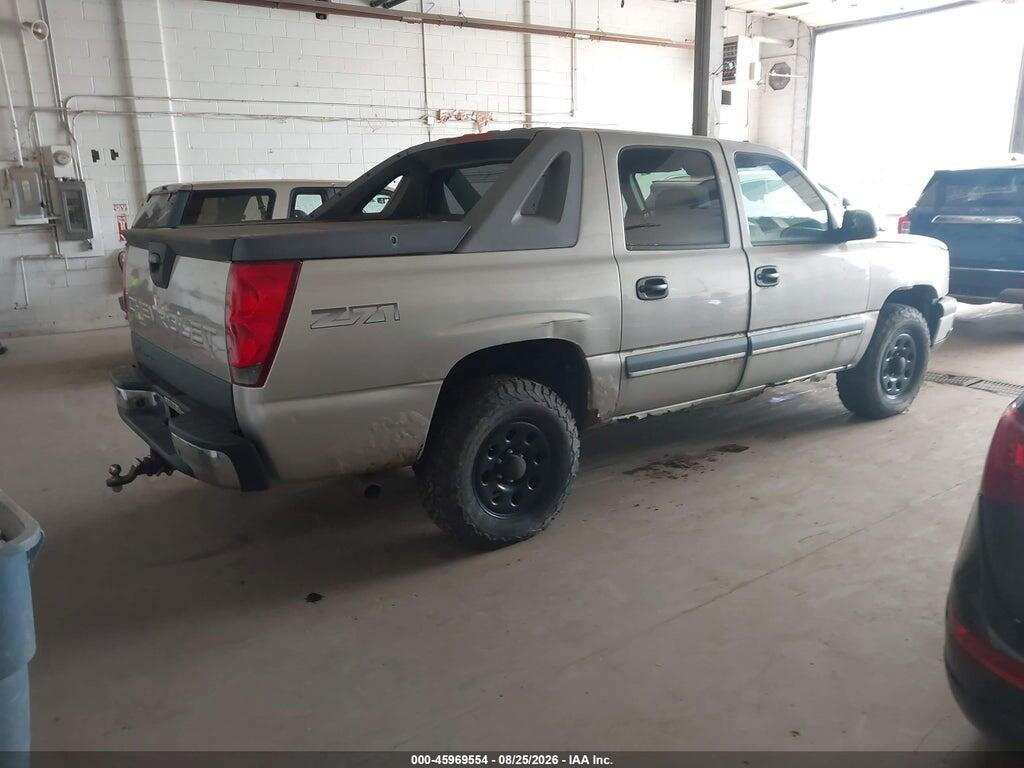 3GNEK12T04G113565 2004 CHEVROLET AVALANCHE 1500 photo no. 4