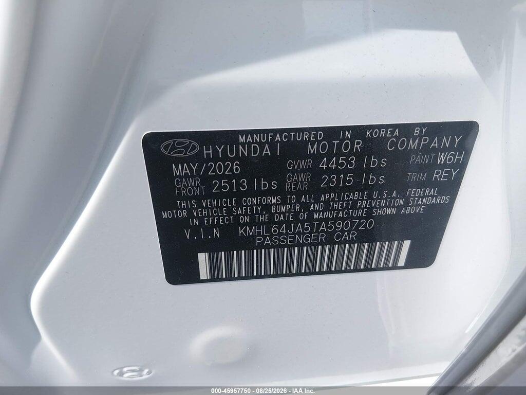 KMHL64JA5TA590720 2026 HYUNDAI SONATA photo no. 9