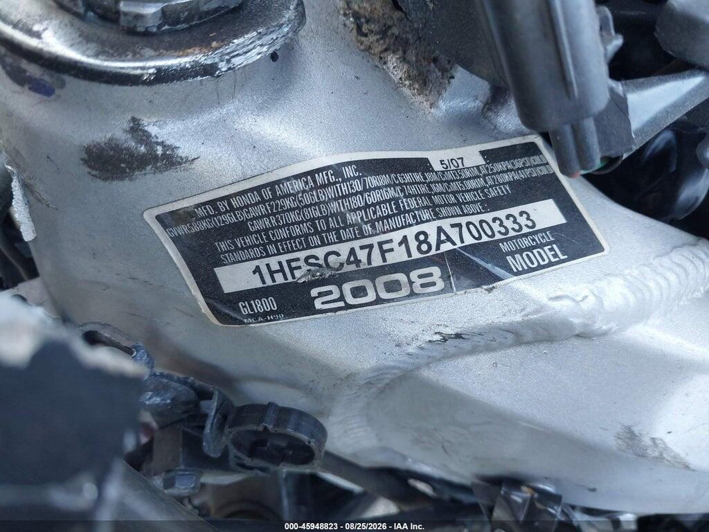 1HFSC47F18A700333 2008 HONDA GL1800 photo no. 10