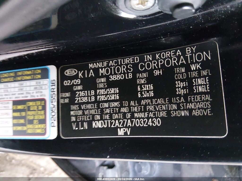 KNDJT2A27A7032430 2010 KIA SOUL photo no. 9