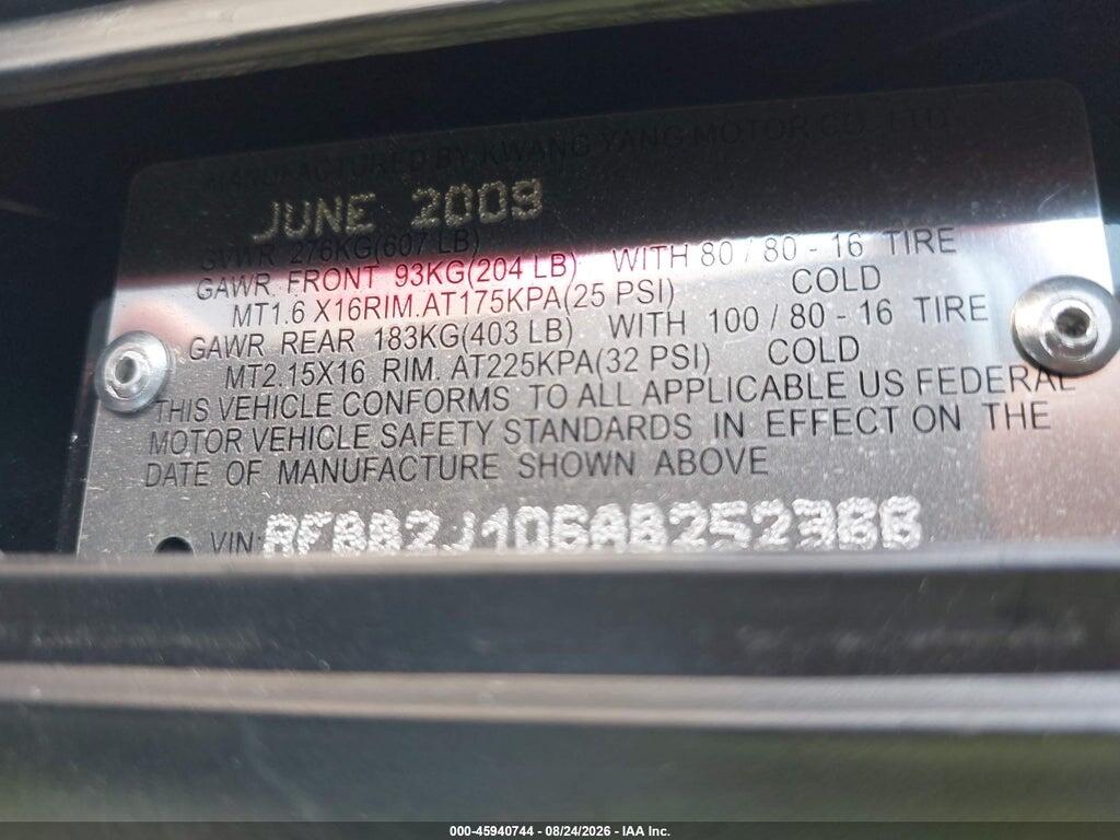 RFBB2J106AB252366 2010 KYMCO USA INC PEOPLE photo no. 10