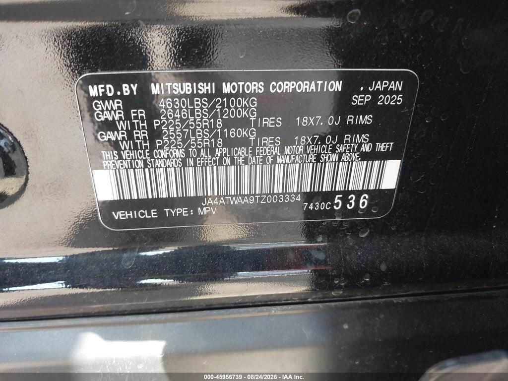 JA4ATWAA9TZ003334 2026 MITSUBISHI ECLIPSE CROSS photo no. 9