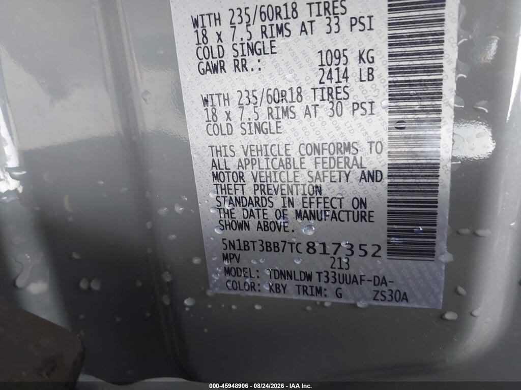 5N1BT3BB7TC817352 2026 NISSAN ROGUE photo no. 9
