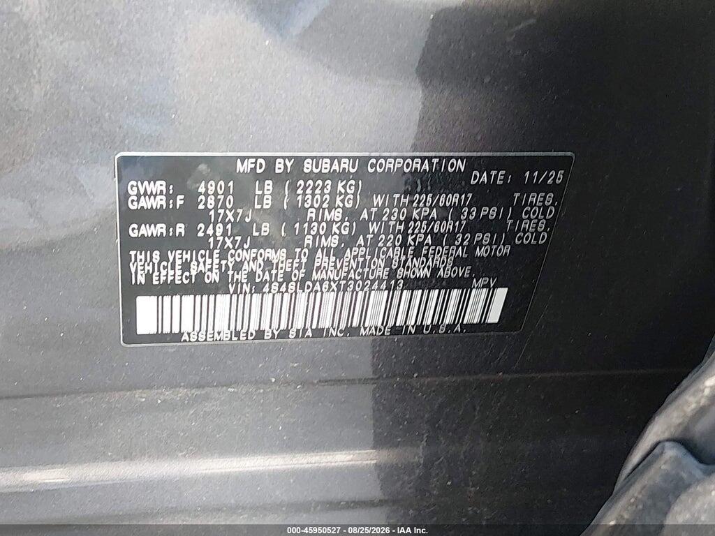4S4SLDA6XT3024413 2026 SUBARU FORESTER photo no. 9