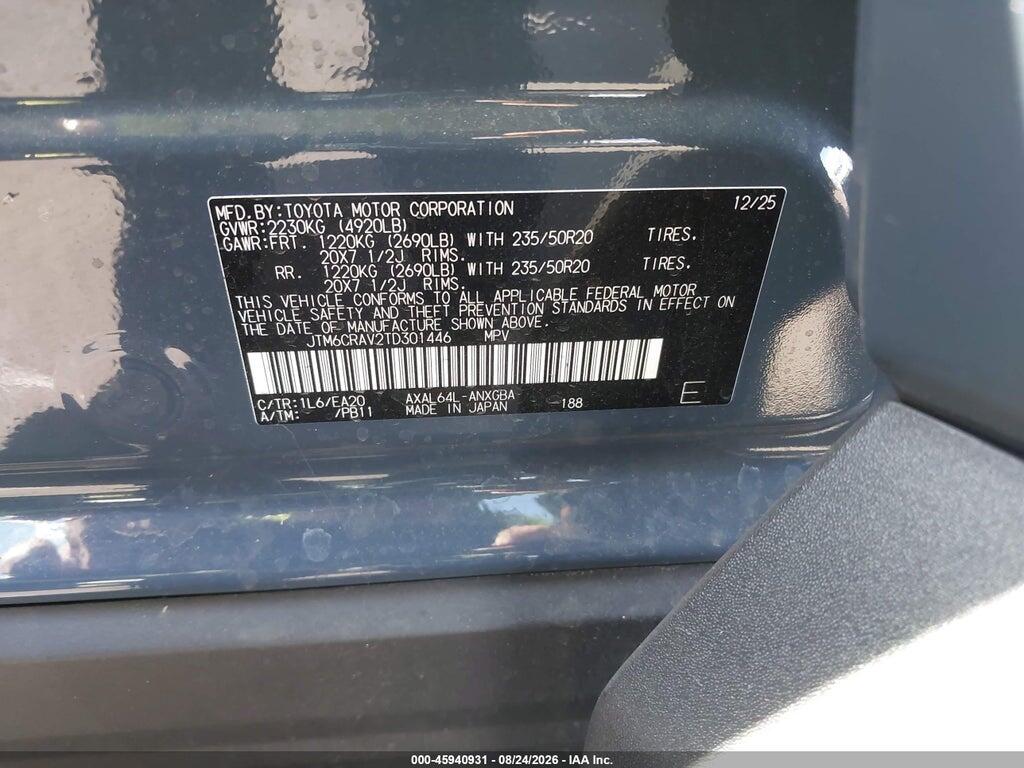JTM6CRAV2TD301446 2026 TOYOTA RAV4 photo no. 9
