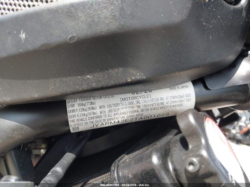 JYARM42E2TA001088 2026 YAMAHA MTM690 photo no. 10