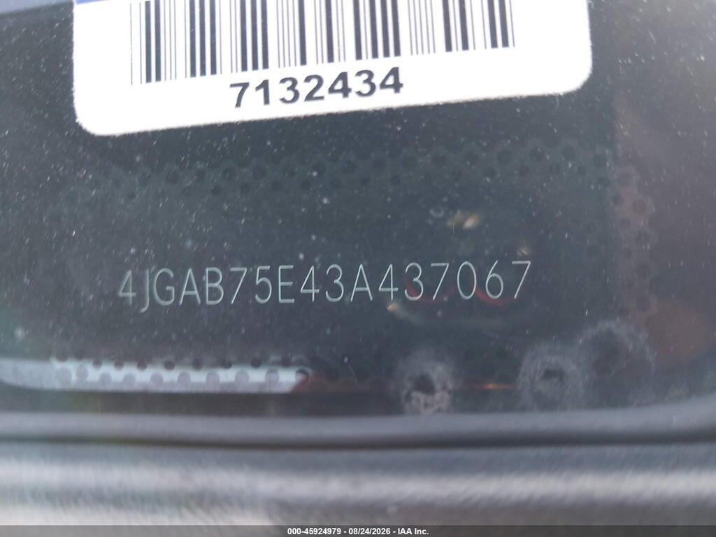 4JGAB75E43A437067 2003 MERCEDES-BENZ ML 500 photo no. 9