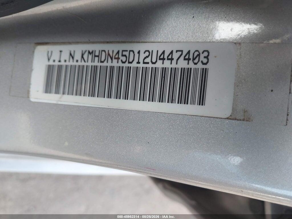 KMHDN45D12U447403 2002 HYUNDAI ELANTRA photo no. 9