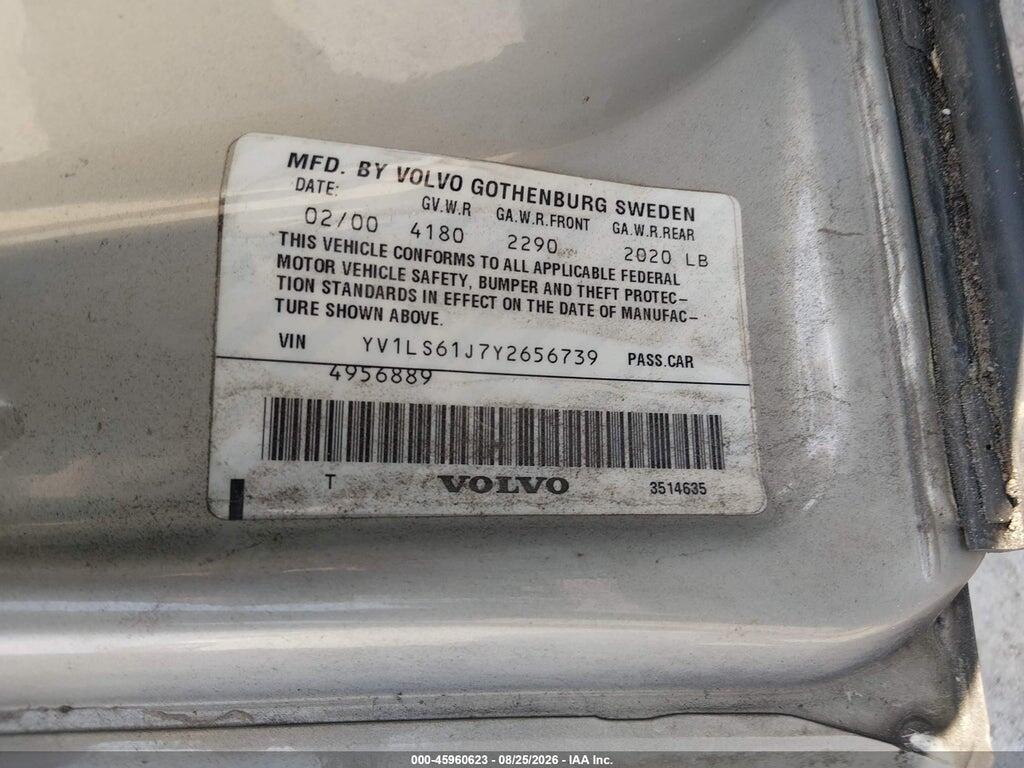 YV1LS61J7Y2656739 2000 VOLVO S70 photo no. 9