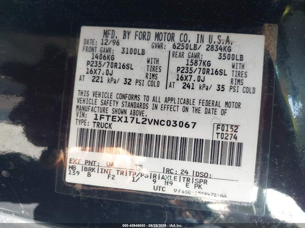 1FTEX17L2VNC03067 1997 FORD F-150 photo no. 9