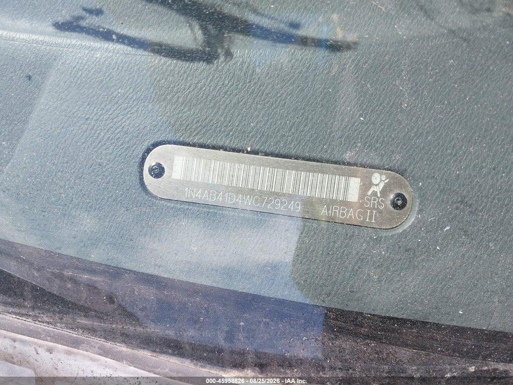 1N4AB41D4WC729249 1998 NISSAN SENTRA photo no. 9