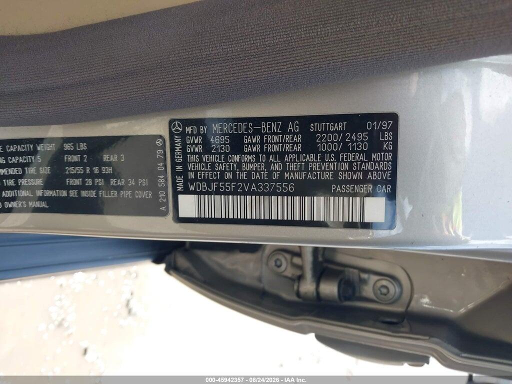 WDBJF55F2VA337556 1997 MERCEDES-BENZ E 320 photo no. 9