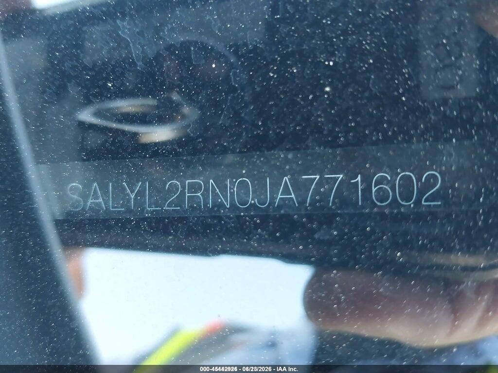 SALYL2RN0JA771602 2018 LAND ROVER RANGE ROVER VELAR photo no. 9