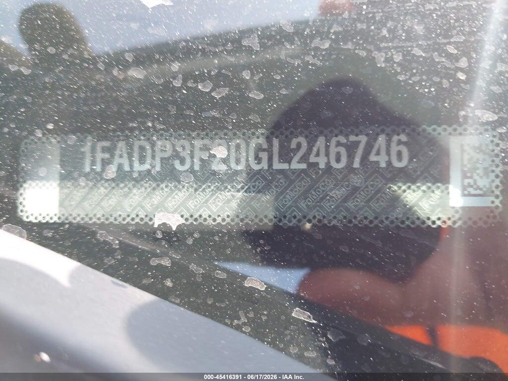 1FADP3F20GL246746 2016 FORD FOCUS photo no. 9