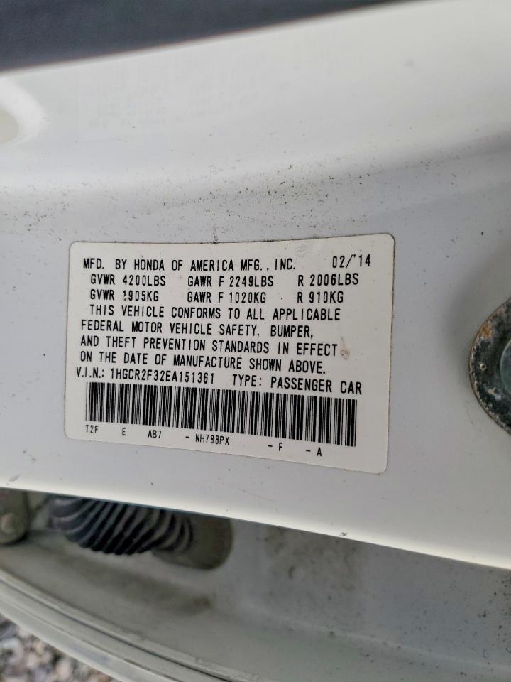 2014 HONDA ACCORD LX — Фото 12 из 12