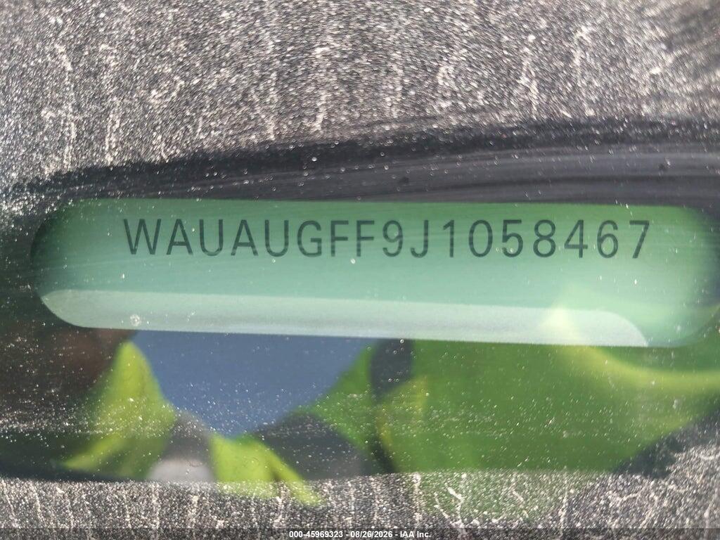 WAUAUGFF9J1058467 2018 AUDI A3 photo no. 9