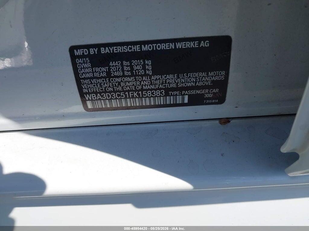 WBA3D3C51FK158383 2015 BMW 328D photo no. 9