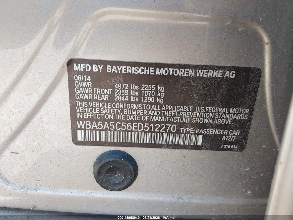 WBA5A5C56ED512270 2014 BMW 528I photo no. 9