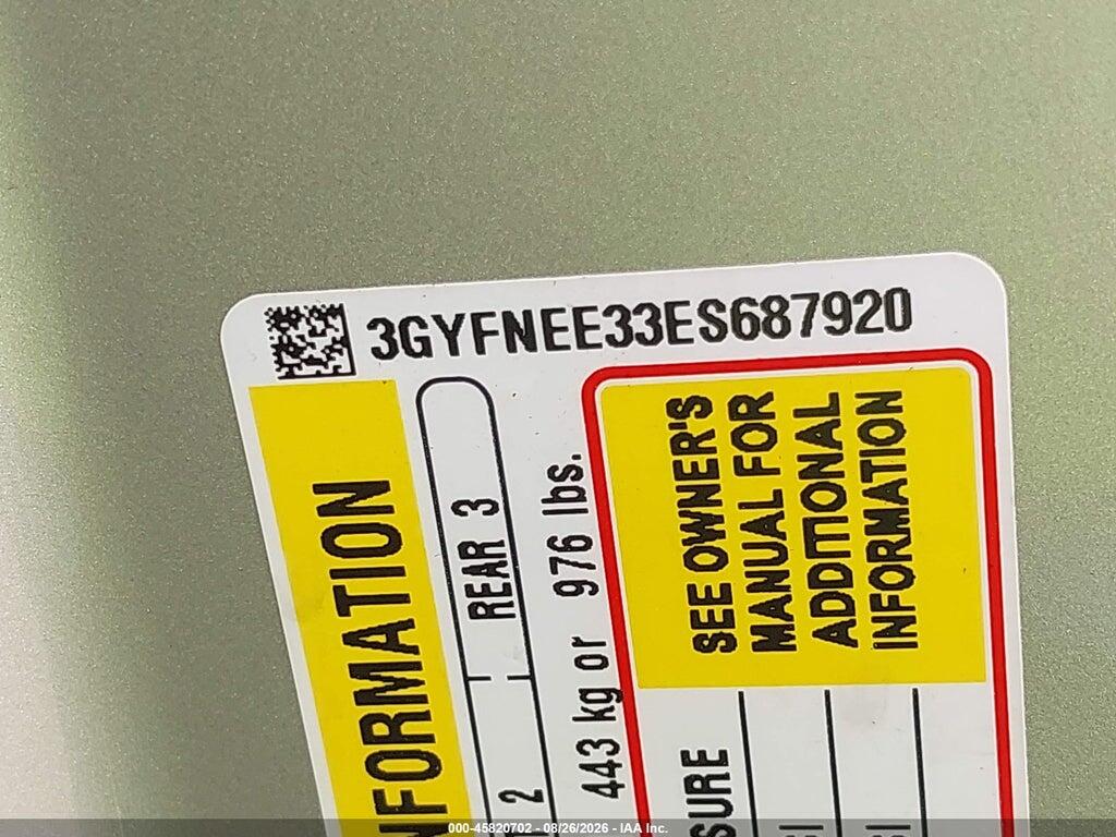 3GYFNEE33ES687920 2014 CADILLAC SRX photo no. 9